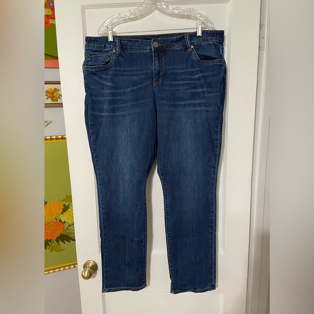 KUT Boyfriend Jeans 18W Dark Wash
